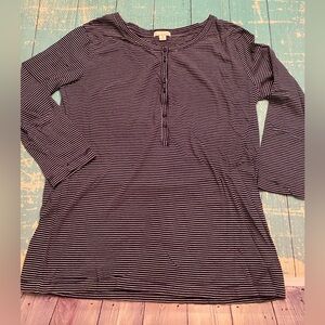 GAP Factory Navy Striped Top